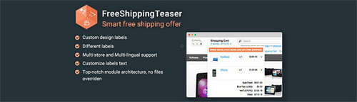 FreeShippingTeaser - Smart Free Shipping Offer v1.3.2, v2.5.1, v3.5.4 (Nulled)