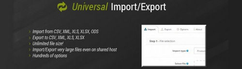 Universal Import/Export Pro OpenCart v3.9.3
