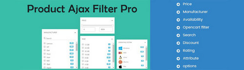 Product Ajax Filter Pro OpenCart