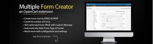 Form Creator - Multiple Drag and Drop OpenCart