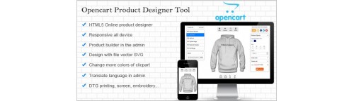 Opencart Custom Product Designer v4.4.2