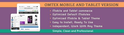 Omtex - Mobile and Tablet Version (OC 2.0.X, 1.5.X)