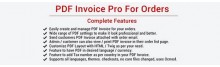 PDF Invoice Pro For Orders