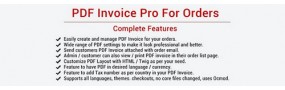 PDF Invoice Pro For Orders