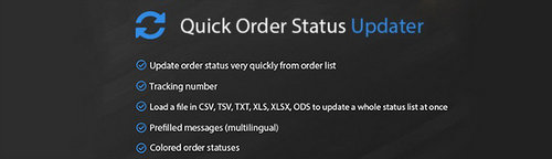 Quick Order Status Updater OpenCart v2.1.4