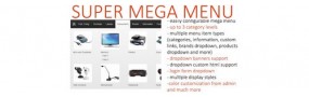 Super Mega Menu V2.4 OpenCart Module