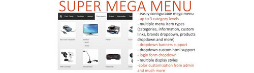 Super Mega Menu OpenCart V2.4
