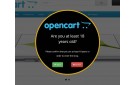 Age Verification Popup OpenCart