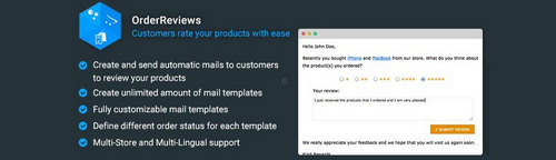 OrderReviews - Email Clients to Rate and Review Products v1.8.8, v2.11, v3.11 (Nulled)