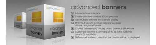 Advanced Banners OpenCart v3.1