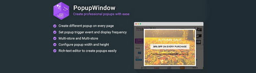 PopupWindow - Create Professional Popups with Ease v1.3.1, v2.4.1, v3.3.8 (Nulled)