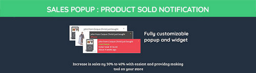 Sales Popup - Product Sold Notification OpenCart